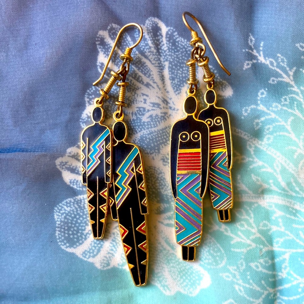 Beautiful laurel burch (Man and Woman) earrings